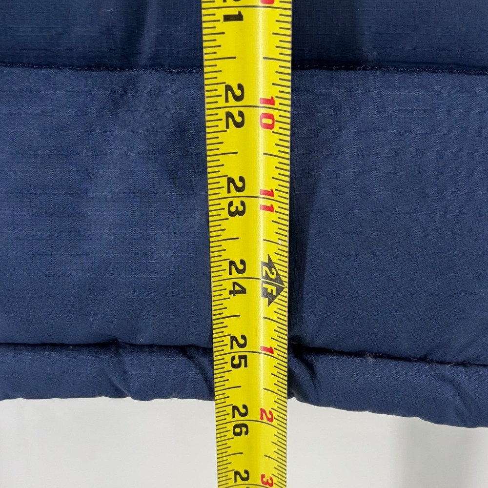 Abercrombie Fitch Mens Puffer Vest 80 Down/20 Feather Navy Blue Full Zip Size XL - Picture 6 of 7